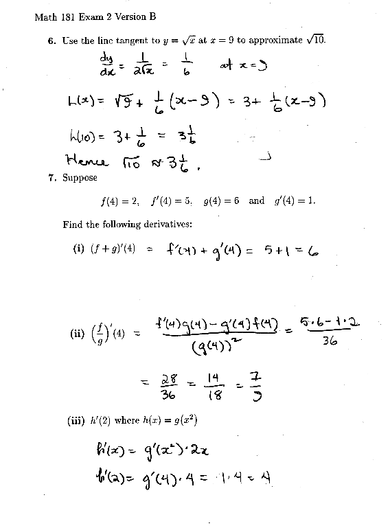 6. 3.166666667 7(i). 6 (ii). 7/9 (iii). 4